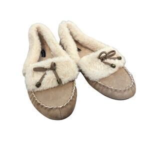 Nautica Faux Fur clearwater fold Slippers